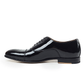 Handmade Black Color Original Patent Leather Stylish Oxfords Lace Up Cap Toe  Brogue Shoes For Men's