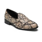 Handmade Original Snake Skin Textured Leather Apron Toe Belgian Monk Strap  Shoes For Men's