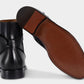 Handmade Black Color Genuine Calf Leather High Ankle Stylish Rounded Strap Jodhpurs Boots For Men's