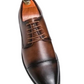 Handmade Brown Color  Original Oxford Leather Stylish Cap Toe Lace Up Shoes For Men's