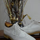 Handmade White Color Genuine Leather Wing Tip Brogues Stylish Oxfords Dress Shoes For Men's