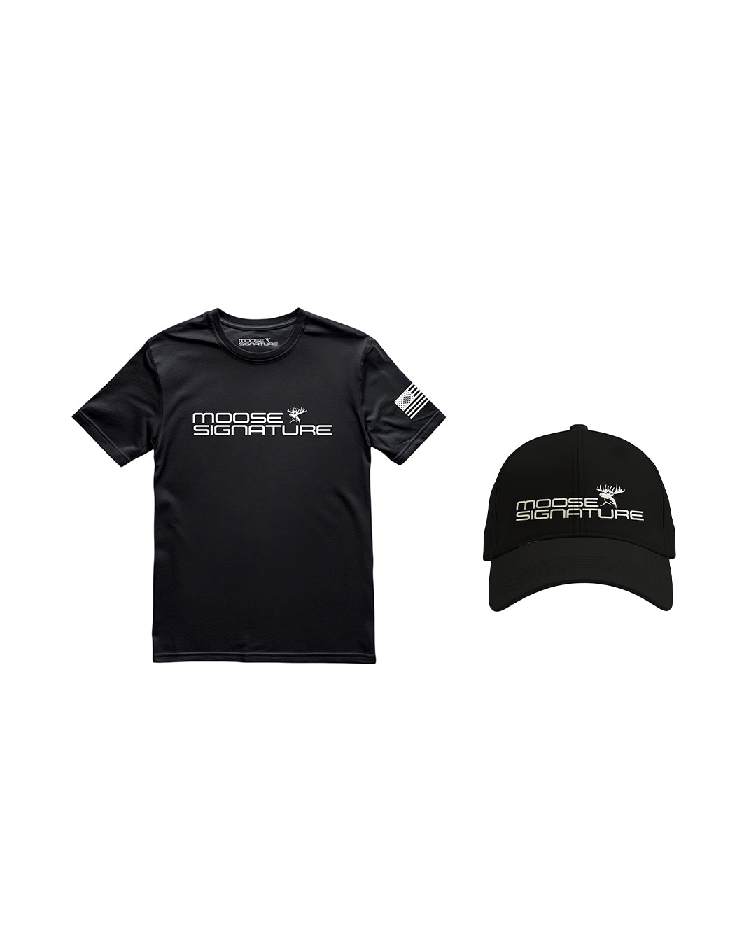 Black Moose Signature Shirt & Cap Set