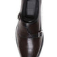 Handmade Chocolate Brown Color Genuine Calf Leather Stylish Monk Straps Oxfords Shoes For Men's