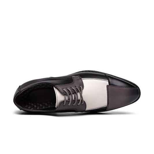 Handmade Multi Color Original Calf Leather Stylish Cap Toe Lace Up Shoes For Men's