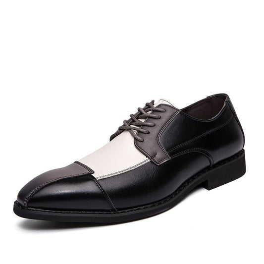 Handmade Multi Color Original Calf Leather Stylish Cap Toe Lace Up Shoes For Men's