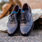 Handmade Black Color Original Calf Leather Stylish Cap Toe Lace Up Shoes For Men's