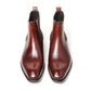 Handmade Brown Color Genuine Leather High Ankle Stylish Chelsea Boots For Men's