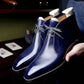 Handmade Black & Navy  Blue Color Genuine Calf Leather Chukka Lace Up  Boots For Men's