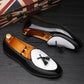 Handmade White & Black Color Original Leather Stylish loafers  Apron Toe Tasseled Shoes For Men's