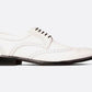 Handmade White Color Genuine Leather Wing Tip Classic Brogue's Stylish Oxfords Dress Shoes For Men's