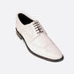 Handmade White Color Genuine Leather Wing Tip Classic Brogue's Stylish Oxfords Dress Shoes For Men's