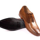 Handmade Tan Color Genuine Leather & Suede Stylish Oxfords Dress Shoes For Men's