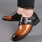 Handmade Black, Tan & Brow Color Genuine Alligator Textured Calf Leather Stylish Double Monk Strap Dress Shoes For Men's