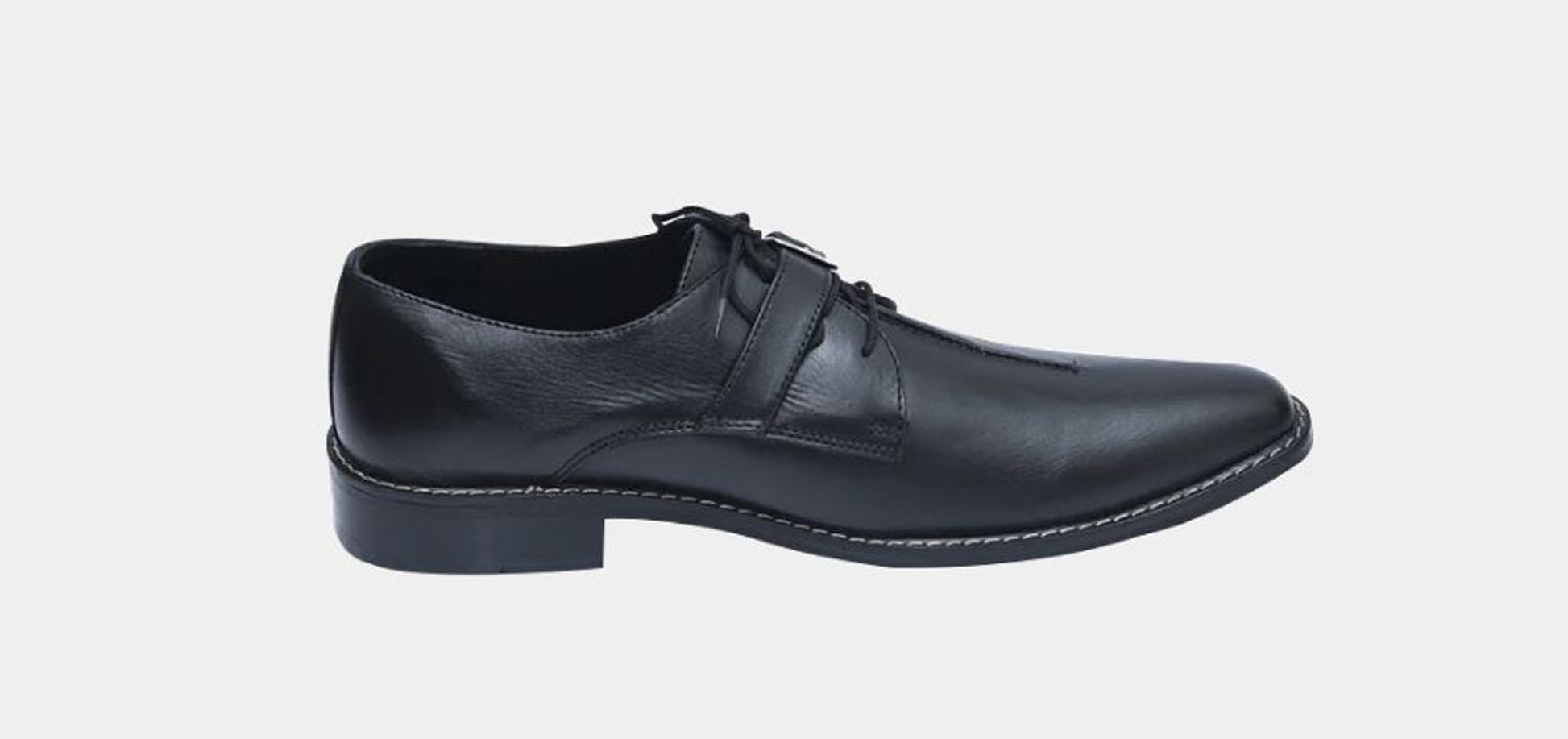 Handmade Black Color Original Leather Stylish Monk Strap Lace Up Shoes For Men's