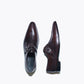 Handmade Chocolate Brown Color Genuine Calf Leather Stylish Monk Strap Dress Shoes For Men's