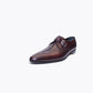 Handmade Chocolate Brown Color Genuine Calf Leather Stylish Monk Strap Dress Shoes For Men's