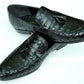 Handmade Black Color Genuine Weaved Calf Leather Stylish Slip On Tasseled Loafers Dress Shoes For Men's